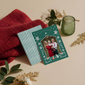 クリスマス宗教的出生シーン家族の写真 シーズンカード