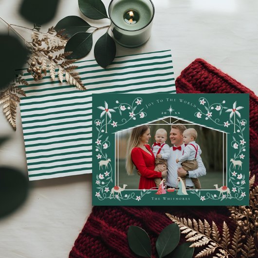 クリスマス宗教的出生シーン家族の写真 シーズンカード