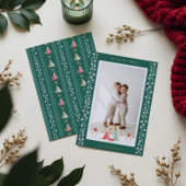 クリスマス宗教的出生シーン家族の写真 箔シーズンカード