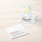 クリスマス定義の休日 スクエアペーパーコースター (インサイチュ)