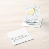 クリスマス定義の休日 スクエアペーパーコースター (インサイチュ)