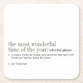 クリスマス定義の休日 スクエアペーパーコースター (正面)