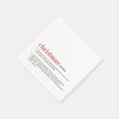 クリスマス定義の休日 スタンダードカクテルナプキン (角)