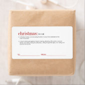 クリスマス定義の休日 ラベル (インサイチュ)