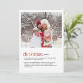 クリスマス定義フォトホリデーカード シーズンカード (スタンド正面)