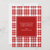 クリスマス定義フォトホリデーカード シーズンカード (裏面)