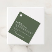 クリスマス定義ホリデーグリーン フェイバータグ (インサイチュ)