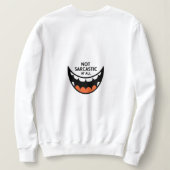 クリスマス実在の女子の喜び スウェットシャツ (デザイン裏面)