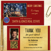 クリスマス実在エステートQRコード紹介カード 紹介カード