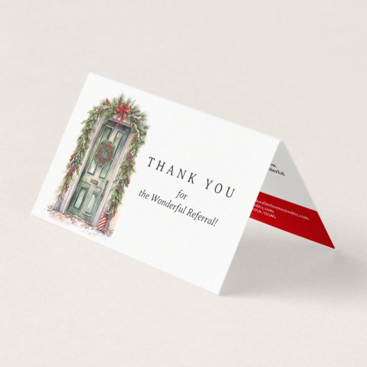 クリスマス実在テーマ不動産紹介カード (正面)