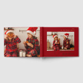 クリスマス実在思い出フォイル家族の写真 ゲストブック (全面)