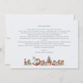 クリスマス家族のアニュアルレポートかわいいおもしろい家族 シーズンカード (裏面)