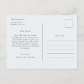 クリスマス家族のアニュアルレポートかわいいおもしろい家族 ポストカード (裏面)