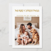 クリスマス家族のグリーティングカード - 祝祭的なホリデーシーズン 招待状 (正面)