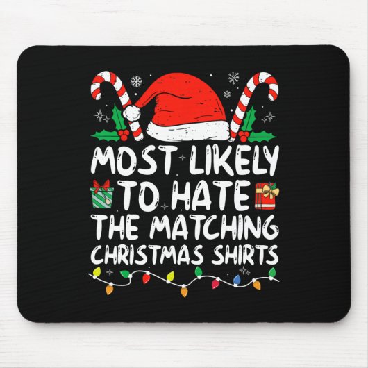 クリスマス家族のパヤに合わせるのが最も嫌いらしい マウスパッド (正面)