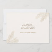 クリスマス家族のホリデーカード写真 招待状 (裏面)