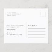 クリスマス家族の写真を移動カード (裏面)