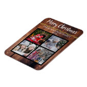 クリスマス家族の写真コラージュを作成する マグネット (左側)