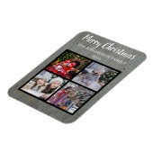 クリスマス家族の写真コラージュを作成する マグネット (左側)