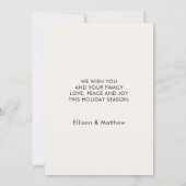 クリスマス家族の写真年賀状 招待状 (裏面)