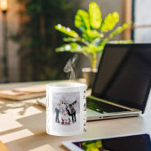 クリスマス家族の写真格言農家スカンジ コーヒーマグカップ