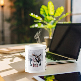 クリスマス家族の写真格言農家スカンジ コーヒーマグカップ