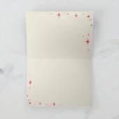 クリスマス家族の写真 おしゃれなモダンなタイポグラフィ シーズンカード (内部)