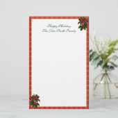 クリスマス家族の文房具 便箋 (スタンド正面)