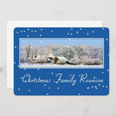 クリスマス家族の集まり 招待状 (正面/裏面)