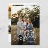 クリスマス家族カード シーズンカード (正面/裏面)