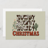 クリスマス家族パーティーギフト　ハウディハウディハウディ シーズンカード (正面/裏面)