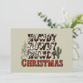 クリスマス家族パーティーギフト ハウディハウディハウディ シーズンカード (スタンド正面)