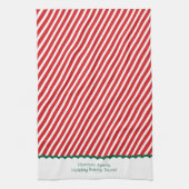 クリスマス家族ホリデーベーキングチーム キッチンタオル (縦)