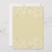 クリスマス家族便り スノーフレーク カード (裏面)