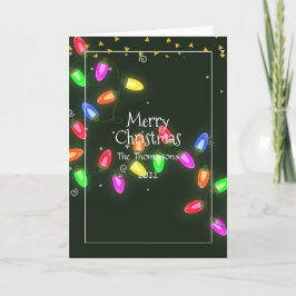 クリスマス家族写真のホリデーカード シーズンカード