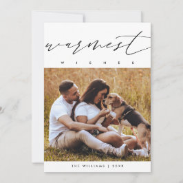 クリスマス家族写真のラッピング、最もあたたかな願い シーズンカード