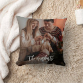 クリスマス家族写真の台本　パーソナライズド クッション (ブランケット)