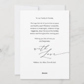 クリスマス家族写真レイオーバー すべての喜びに満ちた シーズンカード (裏面)