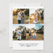 クリスマス家族向けグリーティングカード シーズンカード (裏面)