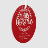 クリスマス家族定義ホリデー オーナメント (正面)