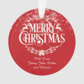 クリスマス家族定義ホリデー オーナメント (正面)