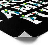 クリスマス家族面白いXmasお揃いメンズレディースキッズ ポスター (角)