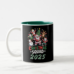 クリスマス家族2025 サンタクロース スクワッド ツートーンマグカップ