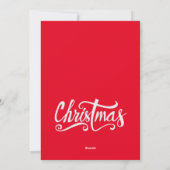 クリスマス家族、赤ちゃんサンタクロース ホリデーカード (裏面)