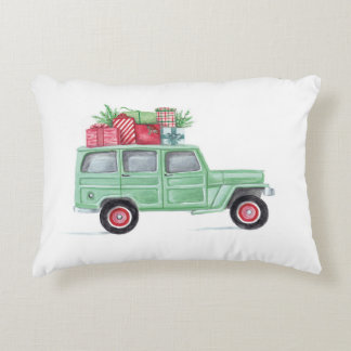 クリスマス家族Truckster アクセントクッション