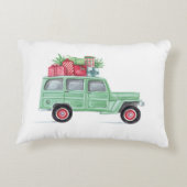 クリスマス家族Truckster アクセントクッション (裏面)