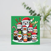 クリスマス寿司フェスティバルお祝い 招待状 (スタンド正面)
