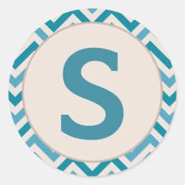 クリスマス封筒用シールシール付き/モノグラム ラウンドシール