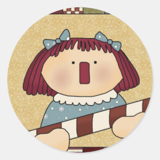 クリスマス封筒用シール:シンプルJoys Annie ラウンドシール