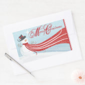 クリスマス封筒用シール 長方形シール (封筒)